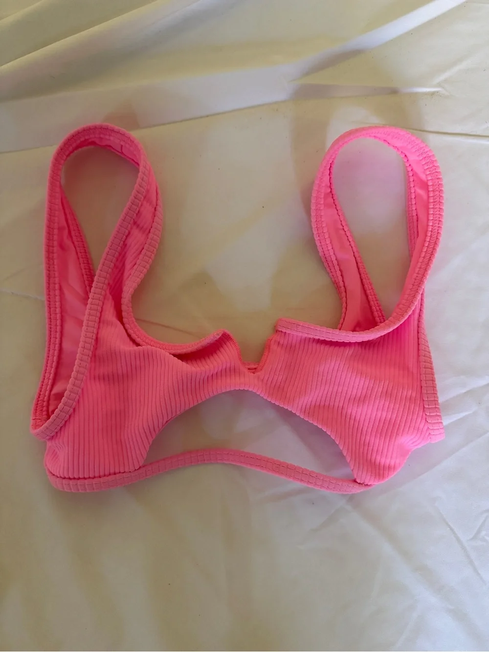 Frankie’s bikinis cole top swimsuit xs hot pink